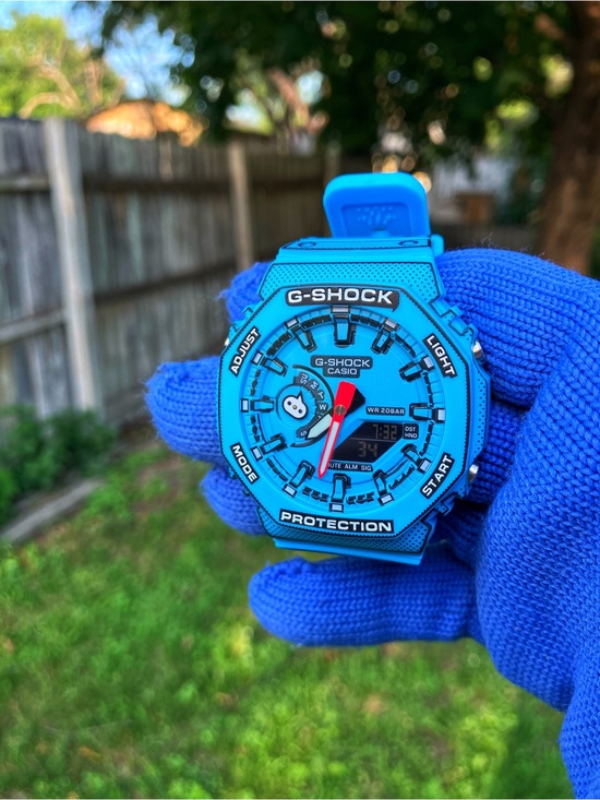 G-Shock Other - Custom G Shock Blue Cartoon Colorway